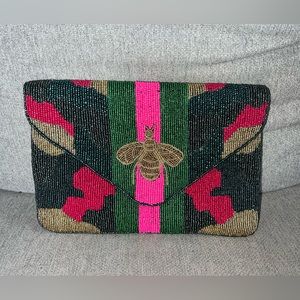 Beaded Envelope Clutch